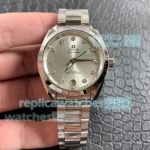 (VS) Swiss 8500 Replica Omega Seamaster Aqua Terra Watch SS Silver Dial